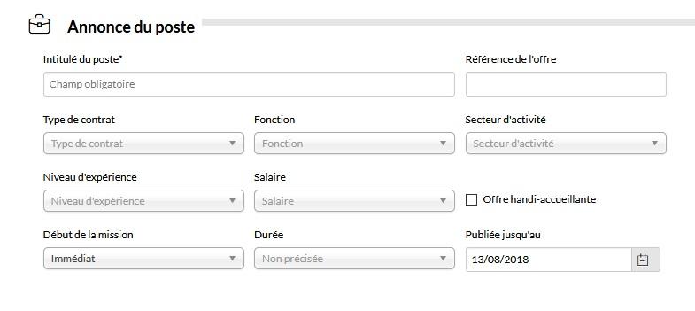Menu annonces Alumni